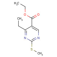 149771-21-1 ethyl 4-ethyl-2-methylsulfanylpyrimidine-5-carboxylate chemical structure