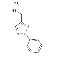 1042787-37-0 N-methyl-1-(2-phenyltriazol-4-yl)methanamine chemical structure