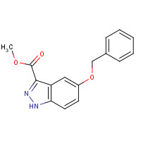 885278-62-6 methyl 5-phenylmethoxy-1H-indazole-3-carboxylate chemical structure