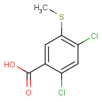 51521-99-4 2,4-dichloro-5-methylsulfanylbenzoic acid chemical structure
