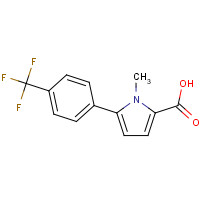 1153905-13-5 1-methyl-5-[4-(trifluoromethyl)phenyl]pyrrole-2-carboxylic acid chemical structure