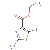 860646-12-4 ethyl 2-amino-5-iodo-1,3-thiazole-4-carboxylate chemical structure