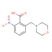 870280-80-1 2-(morpholin-4-ylmethyl)-6-nitrobenzoic acid chemical structure