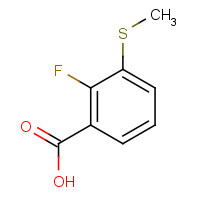 252555-54-7 2-fluoro-3-methylsulfanylbenzoic acid chemical structure