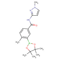 1215082-33-9 4-methyl-N-(1-methylpyrazol-3-yl)-3-(4,4,5,5-tetramethyl-1,3,2-dioxaborolan-2-yl)benzamide chemical structure