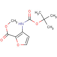 956034-03-0 methyl 3-[(2-methylpropan-2-yl)oxycarbonylamino]furan-2-carboxylate chemical structure