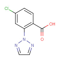 1293284-52-2 4-chloro-2-(triazol-2-yl)benzoic acid chemical structure