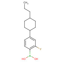 159119-10-5 [2-fluoro-4-(4-propylcyclohexyl)phenyl]boronic acid chemical structure