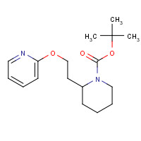 475144-79-7 tert-butyl 2-(2-pyridin-2-yloxyethyl)piperidine-1-carboxylate chemical structure