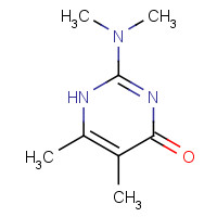 40778-16-3 2-(dimethylamino)-5,6-dimethyl-1H-pyrimidin-4-one chemical structure