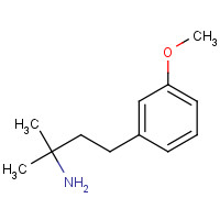 130676-38-9 4-(3-methoxyphenyl)-2-methylbutan-2-amine chemical structure
