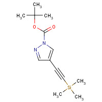 1093193-28-2 tert-butyl 4-(2-trimethylsilylethynyl)pyrazole-1-carboxylate chemical structure