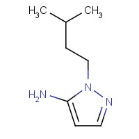 3524-21-8 2-(3-methylbutyl)pyrazol-3-amine chemical structure