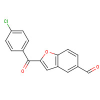 300664-78-2 2-(4-chlorobenzoyl)-1-benzofuran-5-carbaldehyde chemical structure