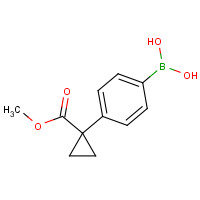 1217501-08-0 [4-(1-methoxycarbonylcyclopropyl)phenyl]boronic acid chemical structure