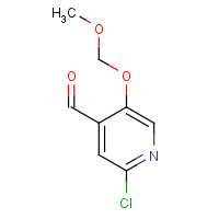 1282516-32-8 2-chloro-5-(methoxymethoxy)pyridine-4-carbaldehyde chemical structure