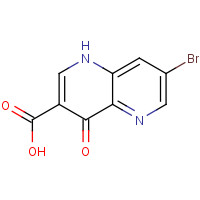 97267-59-9 7-bromo-4-oxo-1H-1,5-naphthyridine-3-carboxylic acid chemical structure