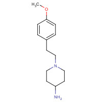 85098-70-0 1-[2-(4-methoxyphenyl)ethyl]piperidin-4-amine chemical structure