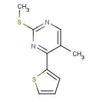893442-23-4 5-methyl-2-methylsulfanyl-4-thiophen-2-ylpyrimidine chemical structure