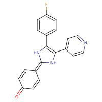 152121-30-7 4-[4-(4-fluorophenyl)-5-pyridin-4-yl-1,3-dihydroimidazol-2-ylidene]cyclohexa-2,5-dien-1-one chemical structure