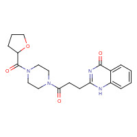 1537890-82-6 2-[3-oxo-3-[4-(oxolane-2-carbonyl)piperazin-1-yl]propyl]-1H-quinazolin-4-one chemical structure