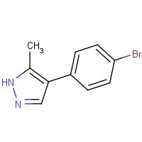 857531-32-9 4-(4-bromophenyl)-5-methyl-1H-pyrazole chemical structure