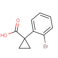 124276-87-5 1-(2-bromophenyl)cyclopropane-1-carboxylic acid chemical structure