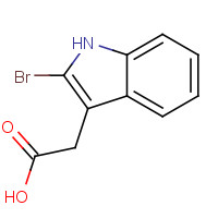 1912-39-6 2-(2-bromo-1H-indol-3-yl)acetic acid chemical structure