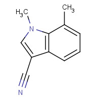 125818-13-5 1,7-dimethylindole-3-carbonitrile chemical structure