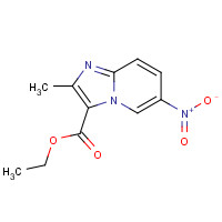 81438-60-0 ethyl 2-methyl-6-nitroimidazo[1,2-a]pyridine-3-carboxylate chemical structure