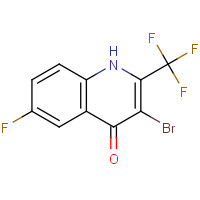 1072944-66-1 3-bromo-6-fluoro-2-(trifluoromethyl)-1H-quinolin-4-one chemical structure