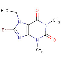 17801-69-3 8-bromo-7-ethyl-1,3-dimethylpurine-2,6-dione chemical structure
