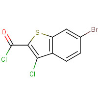 75212-27-0 6-bromo-3-chloro-1-benzothiophene-2-carbonyl chloride chemical structure