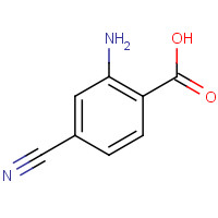 64630-00-8 2-amino-4-cyanobenzoic acid chemical structure