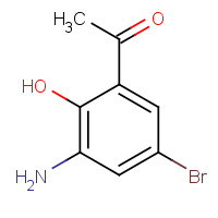 70977-85-4 1-(3-amino-5-bromo-2-hydroxyphenyl)ethanone chemical structure