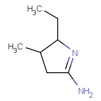 190909-71-8 2-ethyl-3-methyl-3,4-dihydro-2H-pyrrol-5-amine chemical structure