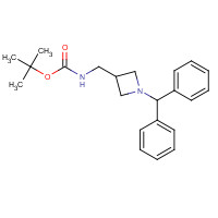 91189-19-4 tert-butyl N-[(1-benzhydrylazetidin-3-yl)methyl]carbamate chemical structure