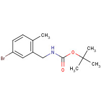 1177558-43-8 tert-butyl N-[(5-bromo-2-methylphenyl)methyl]carbamate chemical structure