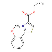 115299-16-6 ethyl 2-(2-methoxyphenyl)-1,3-thiazole-4-carboxylate chemical structure