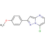 625095-88-7 7-chloro-2-(4-methoxyphenyl)pyrazolo[1,5-a]pyrimidine chemical structure