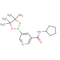 1509931-88-7 N-cyclopentyl-5-(4,4,5,5-tetramethyl-1,3,2-dioxaborolan-2-yl)pyridine-3-carboxamide chemical structure