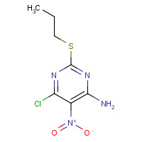 339286-30-5 6-chloro-5-nitro-2-propylsulfanylpyrimidin-4-amine chemical structure