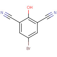 62936-64-5 5-bromo-2-hydroxybenzene-1,3-dicarbonitrile chemical structure