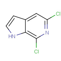 1001412-41-4 5,7-dichloro-1H-pyrrolo[2,3-c]pyridine chemical structure