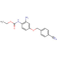 1043424-98-1 ethyl N-[2-amino-4-[(4-cyanophenyl)methoxy]phenyl]carbamate chemical structure