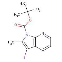 1316228-22-4 tert-butyl 3-iodo-2-methylpyrrolo[2,3-b]pyridine-1-carboxylate chemical structure