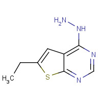 439692-51-0 (6-ethylthieno[2,3-d]pyrimidin-4-yl)hydrazine chemical structure