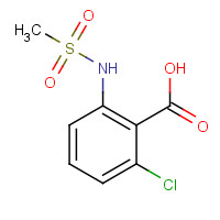1314406-45-5 2-chloro-6-(methanesulfonamido)benzoic acid chemical structure