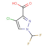 1310350-99-2 4-chloro-1-(difluoromethyl)pyrazole-3-carboxylic acid chemical structure