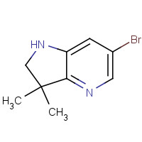 1259512-11-2 6-bromo-3,3-dimethyl-1,2-dihydropyrrolo[3,2-b]pyridine chemical structure
